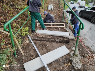 Rekonštrukcia schodov k cintorínu - 8