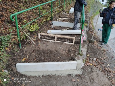 Rekonštrukcia schodov k cintorínu - 9