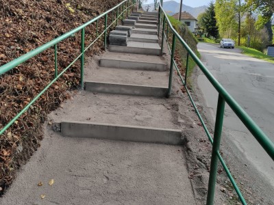 Rekonštrukcia schodov k cintorínu - 17