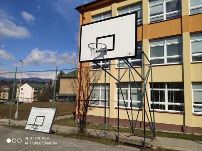 Výmena basketbalových košov v areáli ZŠ